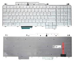 Клавиатура для ноутбука для Dell Inspiron (1700, 1721, Vostro 1700, XPS M1720 M1721 M1730) с подсветкой (Light) Silver, RU/EN