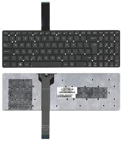 Клавиатура для ноутбука Asus (K55, X501) Black, (Без фрейма) Русский (вертикальный энтер)