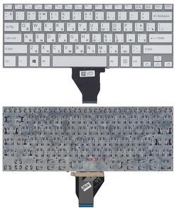 Клавіатура для ноутбука Sony Vaio (FIT 14E) Срібний, (Без фрейму) RU