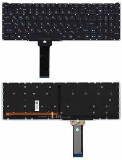 Клавіатура для ноутбука Acer Predator Helios 300 PH315-52 з підсвіткою (Light), Black, RU