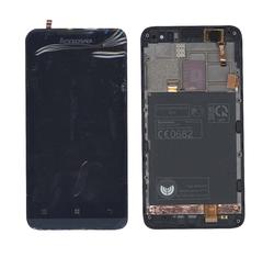Матриця с тачскрином (модуль) Lenovo P770 чорний с синей рамкой