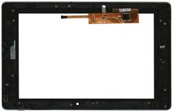 Тачскрін (Сенсорное стекло) для планшета Lenovo IdeaPad K2 чорний з рамкою