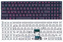 Клавиатура Asus (N541) с подсветкой (Light), Черный, (Без фрейма) RU