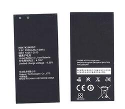Акумуляторна батарея для смартфона Huawei HB474284RBC Ascend G620 3.8В Черный 2000мАч 7.6Вт