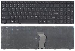 Клавиатура для ноутбука Lenovo IdeaPad G580, G585, Z580, Z585, Z780 Black, (Черный фрейм), RU