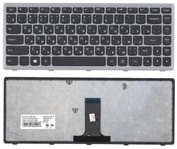 Клавіатура для ноутбука Lenovo IdeaPad (Flex 14, G400s, G405S, S410P, G410S) Чорний, (Сірий фрейм) RU