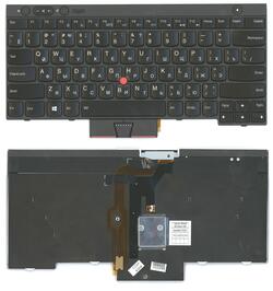 Клавіатура для ноутбука Lenovo ThinkPad (T430, T430I, X230, T530, L430, L530) з вказівником (Point Stick) Чорний, Чорний фрейм, RU