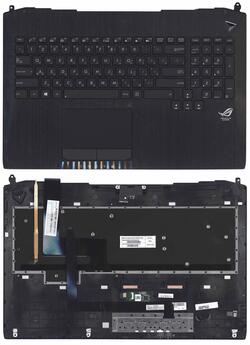 Клавіатура для ноутбука Asus G750 Чорний, (Чорний TopCase), RU