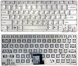 Клавіатура для ноутбука Sony Vaio (VPC-CA, VPCCA, VPC-SA, VPCSA) Silver, (Без фрейму) RU