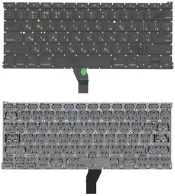 Клавиатура для ноутбука Apple MacBook Air 2010+ (A1369) Black, (No Frame), RU (плоский энтер)