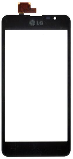 Тачскрин (Сенсорное стекло) для смартфона LG Optimus F5 P875 черный