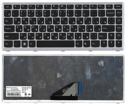 Клавиатура для ноутбука Lenovo IdeaPad (U310) Black, (Серебряный фрейм), RU