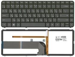 Клавіатура для ноутбука HP Pavilion (DM4-3000) з підсвіткою (Light), Черный, (Черный фрейм) RU