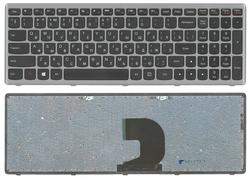 Клавиатура для ноутбука Lenovo Ideapad P500, Z500, Z500A, Z500G, Z500T Black, (Серый фрейм) RU