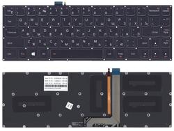 Клавиатура для ноутбука Lenovo IdeaPad (Yoga 3, pro 13) с подсветкой (Light), Black, (Без фрейма), RU