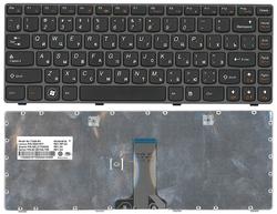 Клавіатура для ноутбука Lenovo IdeaPad (G480), Black, (Черный фрейм), RU