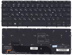 Клавіатура для ноутбука Dell XPS 12 з підсвіткою (Light), Black, (Без фрейма) RU