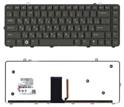 Клавіатура для ноутбука Dell Studio 1535, 1536, 1537, 1555, 1557, 1558 з підсвіткою (Light). Black, RU