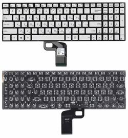 Клавиатура для ноутбука Asus (UX560UA) Серебряный с подсветкой, (Без фрейма) RU