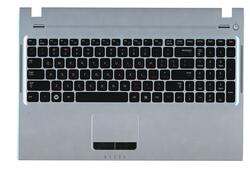 Клавіатура для ноутбука Samsung (Q530) Black, (Silver TopCase), RU