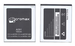 Батарея для смартфона Micromax 8911260988YSDZ A091 3.7В Белый 1800мАч 6.66Вт