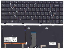 Клавиатура для ноутбука Lenovo IdeaPad (Y410P) с подсветкой (Light), Black, (Black Frame) RU