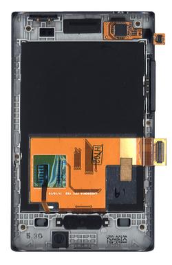 Матрица с тачскрином (модуль) для LG Optimus L3 E400 с рамкой черный