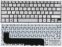 Клавиатура для ноутбука Asus Zenbook (UX21A, UX21E) Серебряный, (Без фрейма) RU