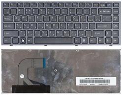 Клавіатура для ноутбука Sony Vaio (VPC-S) Чорний, (Чорний фрейм) RU
