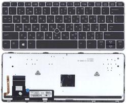 Клавіатура для ноутбука HP Elitebook (725 G2) з указівником (Point Stick), Black, (Серый фрейм) RU
