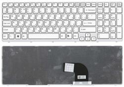 Клавіатура для ноутбука Sony Vaio (SVE15, SVE1511V1R) Білий, (Білий фрейм) RU
