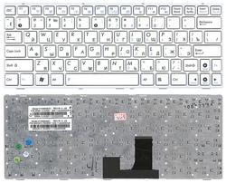 Клавіатура для ноутбука Asus EEE PC (1005HA, 1008HA) White, (Белый фрейм) RU