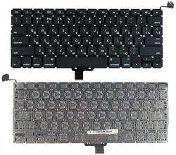 Клавіатура для ноутбука Apple MacBook Pro (A1278) Чорний, (Без фрейму), Русский (горизонтальний ентер)