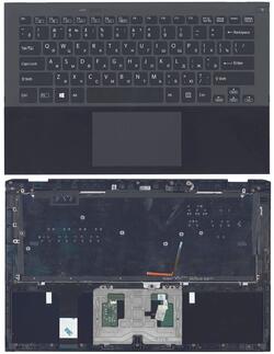Клавіатура для ноутбука Sony (SVP13) з підсвіткою (Light), Чорний, (Чорний TopCase), RU