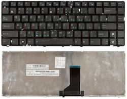 Клавиатура для ноутбука Asus (UL30, K42, K43, X42) Black, (Черный фрейм) RU