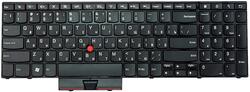 Клавиатура для ноутбука Lenovo ThinkPad Edge (E520), с указателем (Point Stick) Black, (Black Frame), RU
