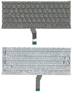Клавиатура для ноутбука Apple MacBook Air 2010+ (A1369) Черный, (Без фрейма), Русский (вертикальный энтер)