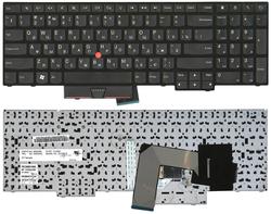 Клавиатура для ноутбука Lenovo ThinkPad Edge (E530, E535, E530C), с указателем (Point Stick) Black, Черный фрейм, RU