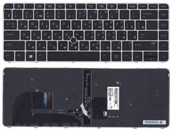 Клавіатура для ноутбука HP Elitebook (745 G3) Черный з указівником (Point Stick), (Серый фрейм) RU