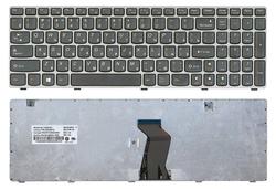 Клавиатура для ноутбука Lenovo IdeaPad G580, G585, Z580, Z585, Z780 Черный, (Серый фрейм), RU