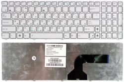Клавіатура для ноутбука Asus K52 K53 G73 A52 G60 White, (Белый фрейм) RU