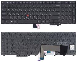 Клавиатура для ноутбука Lenovo ThinkPad Edge (E545), с указателем (Point Stick) Black, (Черный фрейм) RU