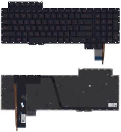 Клавіатура для ноутбука Asus ROG (G752) з підсвіткою (Light), Чорний, (Без фрейму) RU