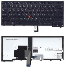 Клавіатура для ноутбука Lenovo ThinkPad Edge (T440, T440P, T440S), з указівником (Point Stick) Черный, Черный фрейм, RU