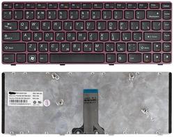 Клавиатура для ноутбука Lenovo IdeaPad (V370) Black, (Red Frame), RU