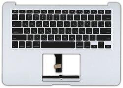 Клавіатура для ноутбука Apple MacBook Air 2012+ (A1466) Чорний, (Срібний TopCase), Русский (горизонтальний ентер)