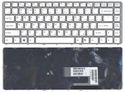 Клавіатура для ноутбука Sony Vaio (VGN-NW) Білий, (Срібний фрейм) RU
