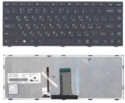 Клавіатура для ноутбука Lenovo Flex 14 G40, G40-30, G40-45, G40-70, G40-75, G40-80, Z41-70, 500-14ACZ, 500-14ISK, 300-14ISK, B40-80 з підсвіткою (Light) Black, RU