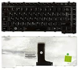 Клавіатура для ноутбука Toshiba Satellite (A200, A205, A300, A305, A400, A405, M200, M205, M300, M305, L200, L300, L305, L300D, L305D, L455, L450, L450D, L455D, Pro M200) Black, Glossy, Русский (вертикальний Enter)
