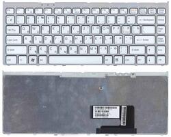 Клавіатура для ноутбука Sony Vaio (VGN-FW) Білий, (Срібний фрейм) RU